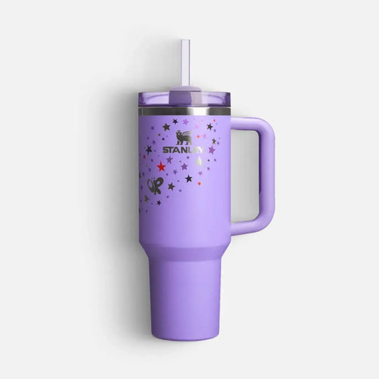 Copo Flowstate Tumbler Purple x Olivia Rodrigo | 40oz Quencher Stanley Glamour Verde