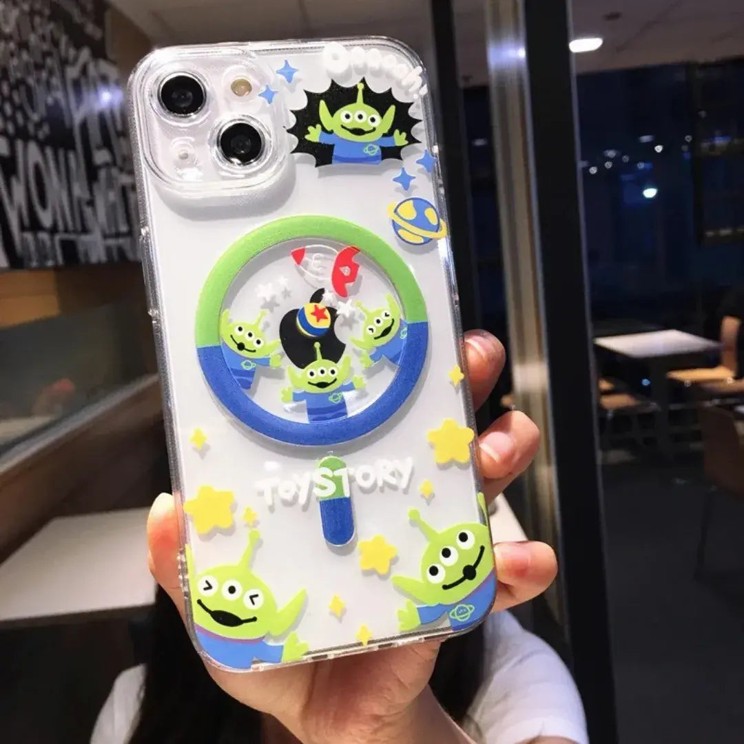 Capa de Iphone Toy Story Aliens Glamour Verde