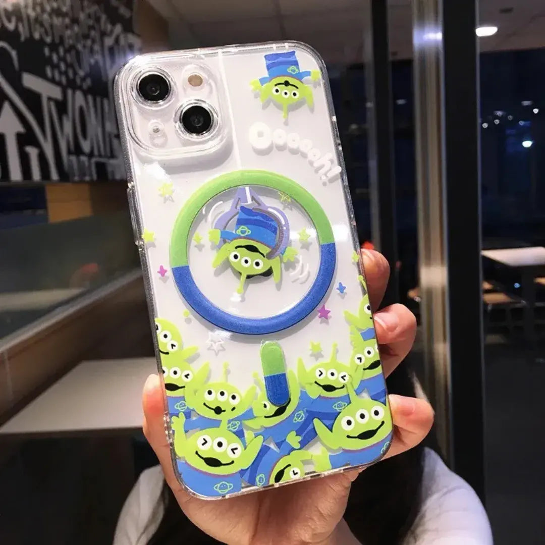 Capa de Iphone Toy Story Aliens Glamour Verde