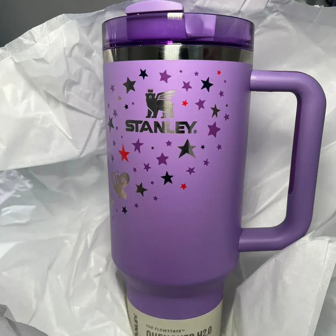 Copo Flowstate Tumbler Purple x Olivia Rodrigo | 40oz Quencher Stanley Glamour Verde