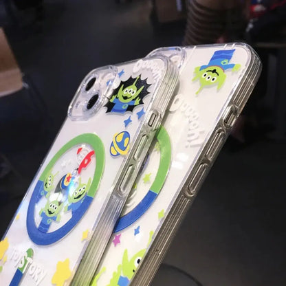 Capa de Iphone Toy Story Aliens Glamour Verde