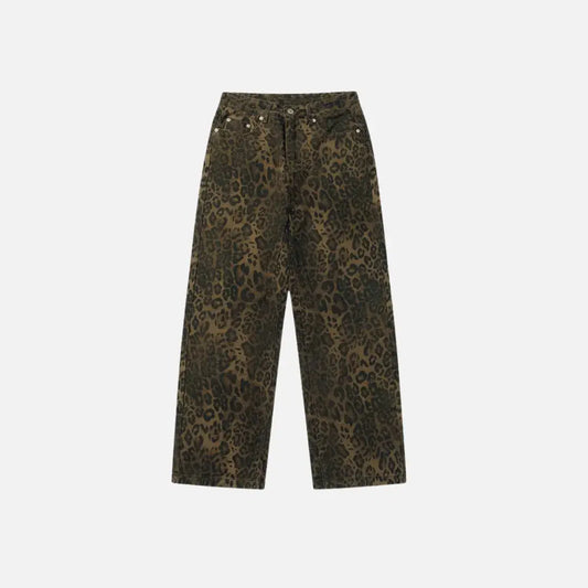 Calça Jeans Leopardo